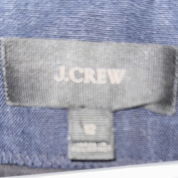 J.Crew NWOT Women’s Linen Blend Blazer Size 12 Navy Tailored Single-Button - Picture 2 of 16